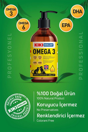 Kediler Ve Köpekler Için Omega 3 - Salmon Oil (SOMON YAĞI) - Balık Yağı - Mama Lezzetlendirir 250ml. Image 2