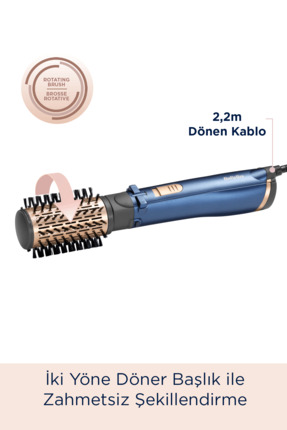 StylePro 1000W 200 Derece 4 Başlıklı Hava Üflemeli Döner Başlıklı Saç Şekillendirici Seti AS965E Image 1