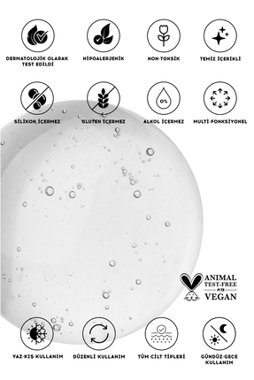 Kırışıklık Karşıtı Peptit Serum | Aydınlatıcı | Niacinamide Hyaluronik Asit | Tüm Cilt Tipleri Image 4