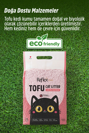 Plus Bebek Pudrası Kokulu Tofu Kedi Kumu 7L Image 1