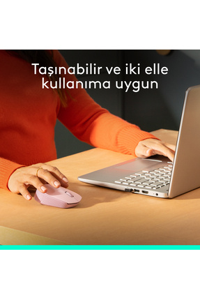 M171 USB Alıcılı Kablosuz Kompakt Mouse, Pembe 910-006865 Image 2