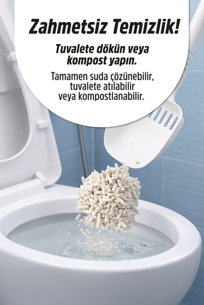 Plus Bebek Pudrası Kokulu Tofu Kedi Kumu 7L Image 3