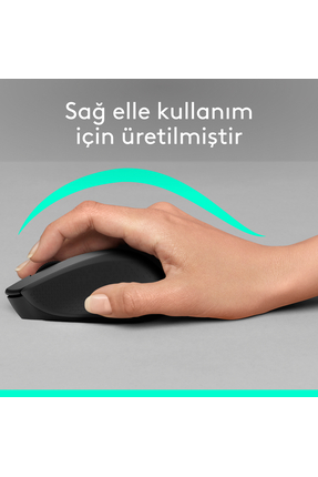 M330 Sessiz Kablosuz Optik Mouse, Siyah 910-004909 Image 3