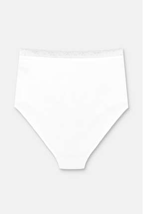 3'lü Pamuklu Basic Yüksek Bel Slip Külot Image 4