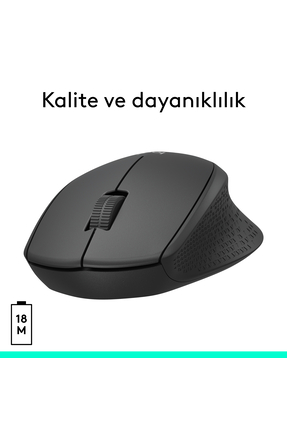 M330 Sessiz Kablosuz Optik Mouse, Siyah 910-004909 Image 6