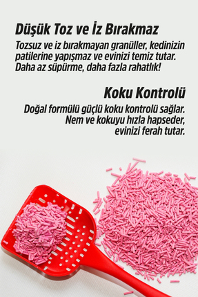 Plus Bebek Pudrası Kokulu Tofu Kedi Kumu 7L Image 2