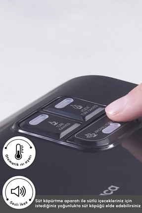 Hatır Hüp Düet 10 Fincan Kapasiteli Bol Köpüklü Aromalı, Közde ve Türk Kahve Makinesi Uzay Gr Image 5