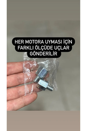 Yarasa Üçgen Ayna Motosiklet Aynası (TÜM MOTORLARA UYUMLU UNİVERSAL) (8MM VE 10MM) Image 1