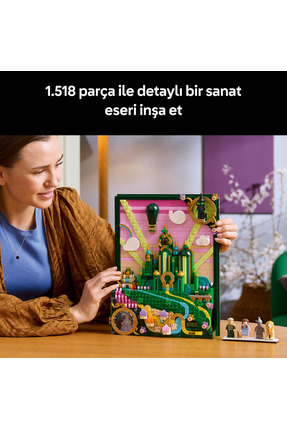 ® Wicked Emerald City Duvar Tablosu 75685 - Yetişkinler için Dekoratif Model Yapım Seti (1518P) Image 5