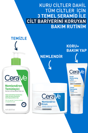 Kuru Ciltler için Seramid & Hyalüronik Asit İçeren Nemlendirici Yüz ve Vücut Kremi 340gr Image 6