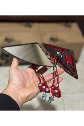 Yarasa Üçgen Ayna Motosiklet Aynası (TÜM MOTORLARA UYUMLU UNİVERSAL) (8MM VE 10MM) Image 0