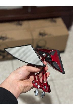 Yarasa Üçgen Ayna Motosiklet Aynası (TÜM MOTORLARA UYUMLU UNİVERSAL) (8MM VE 10MM) Image 4