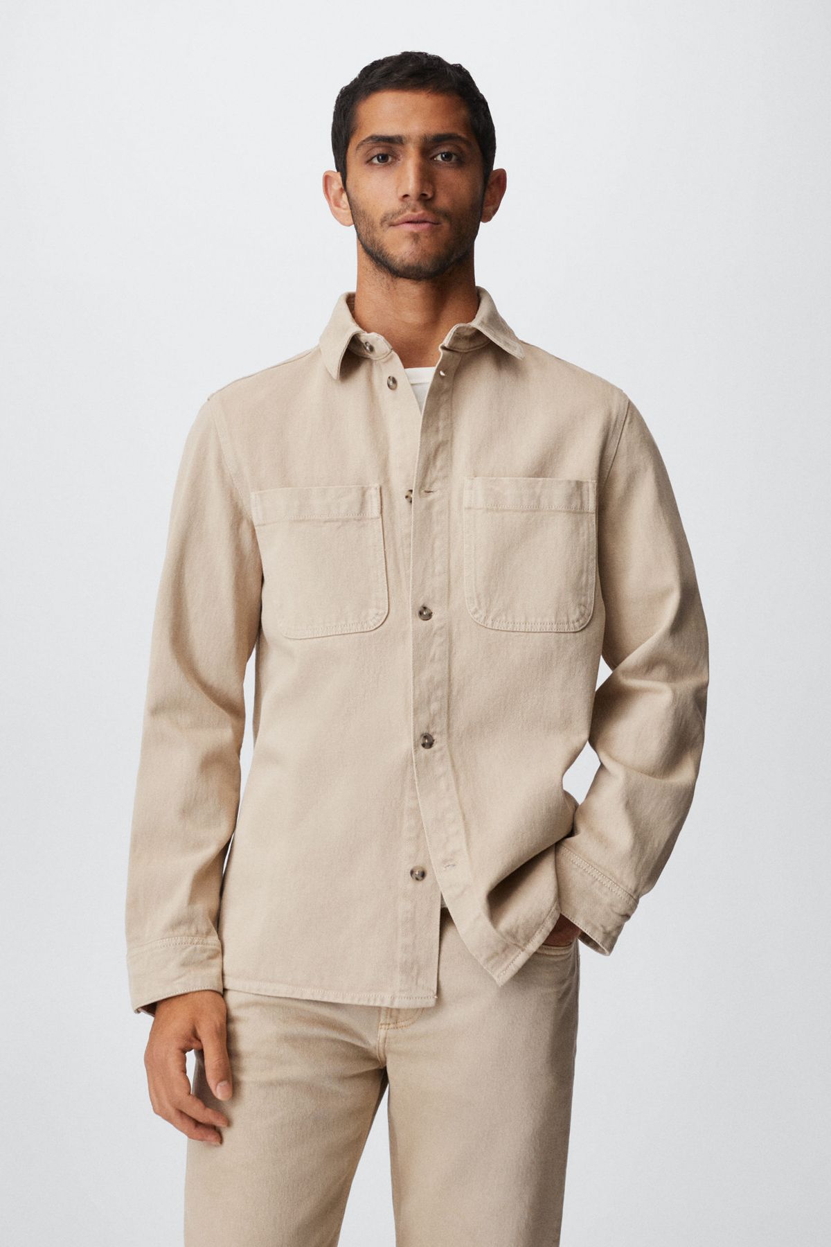 MANGO Man Beige Men s Jacket 37060957 Trendyol