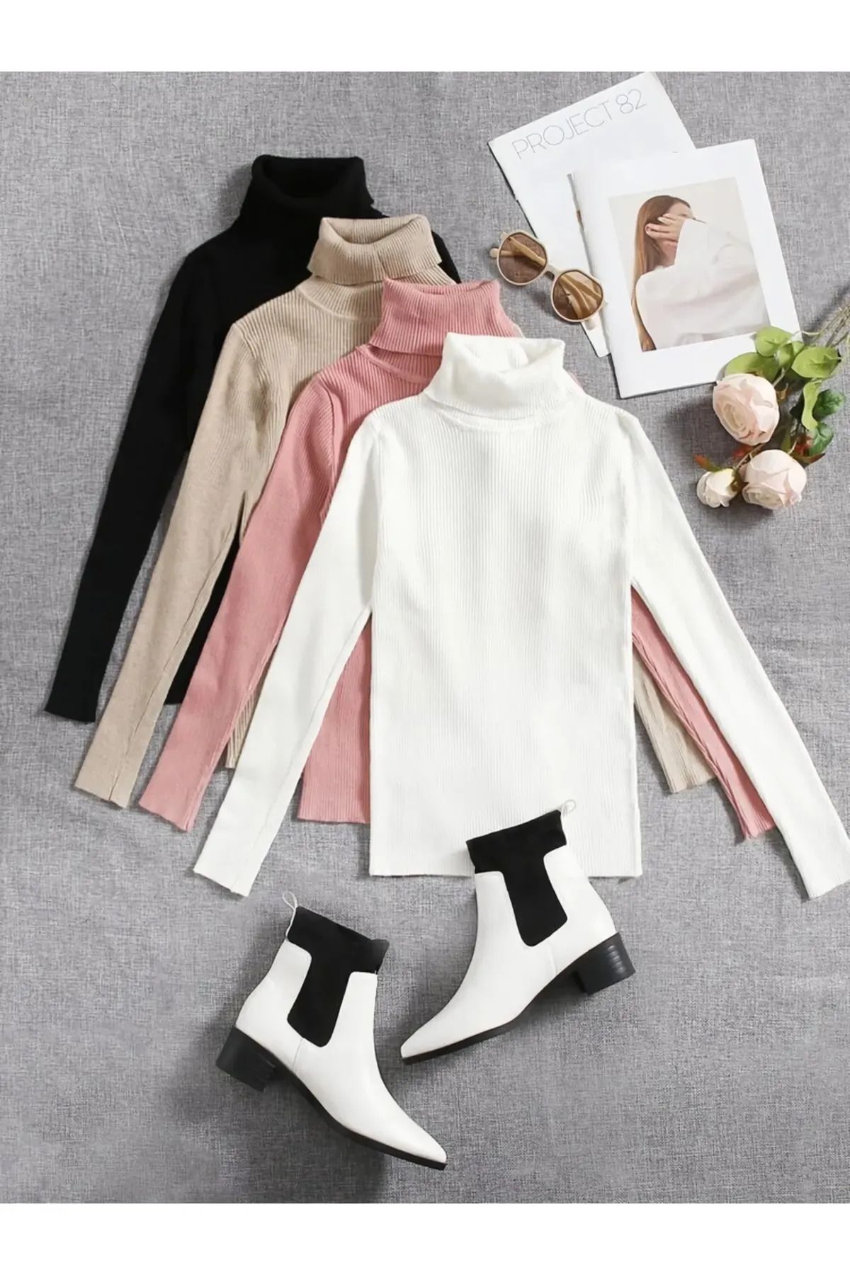 Salmon turtleneck outlet