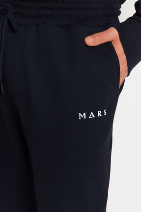 Lacivert Regular Fit Nakışlı Örme Pijama Takımı TMNAW24PT00040 Image 5