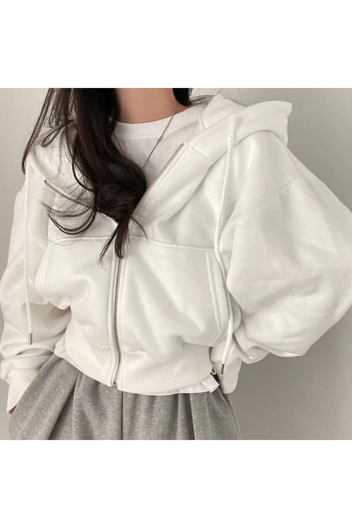 Thick discount cropped hoodie