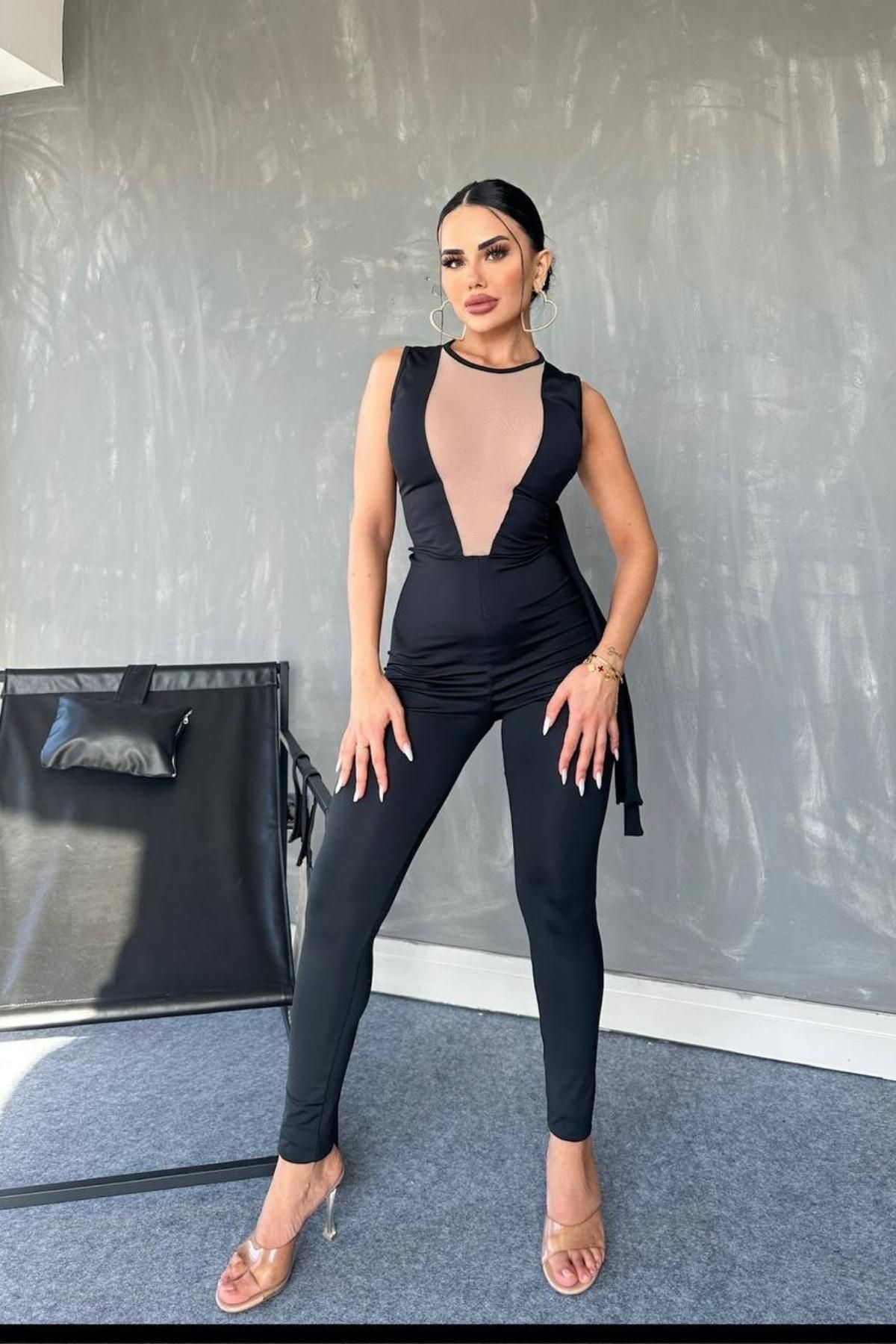 Jumpsuit transparent sale