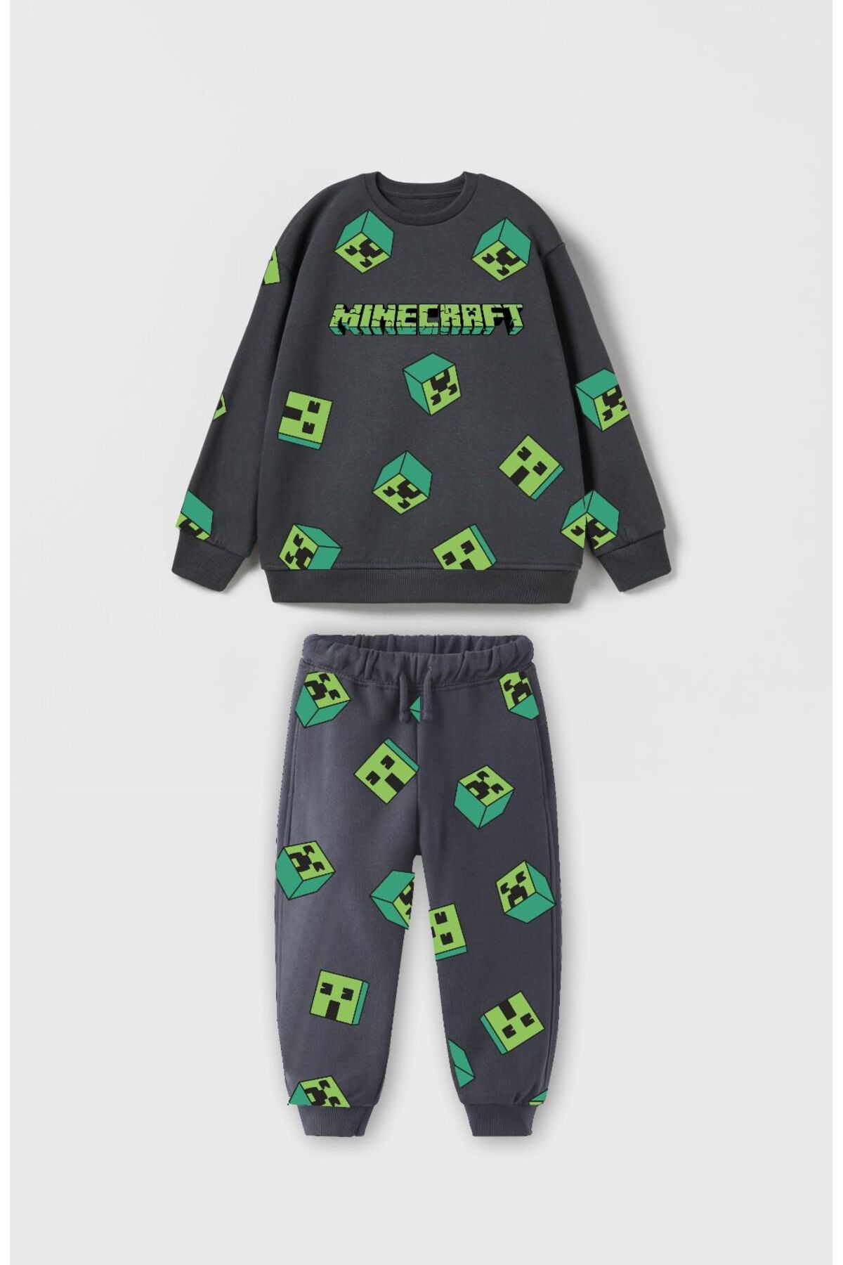 magu Children s Minecraft Printed Cotton Sweatshirt Tracksuit