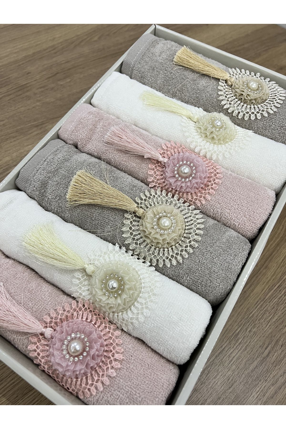 Kitchen towels with best sale tassels