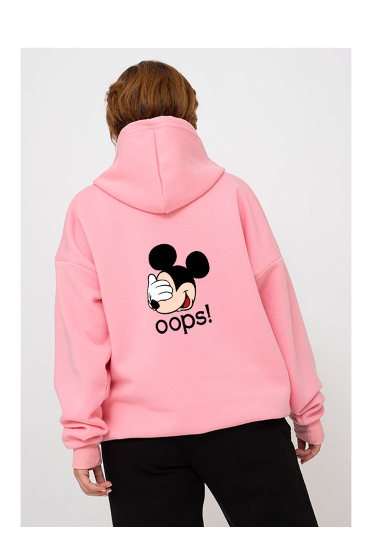 Pink shop mickey sweatshirt
