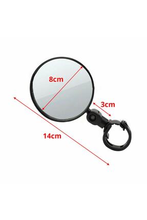 Bisiklet Dikiz Aynası Geniş Açılı Direksiyon Scooter Aynası Gidon Aynası Tek Image 1