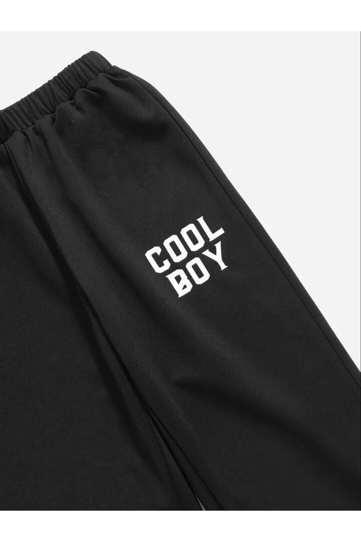 Renna Mood Black Cool Boy Teddy Bear Printed Girl Boy Tracksuit