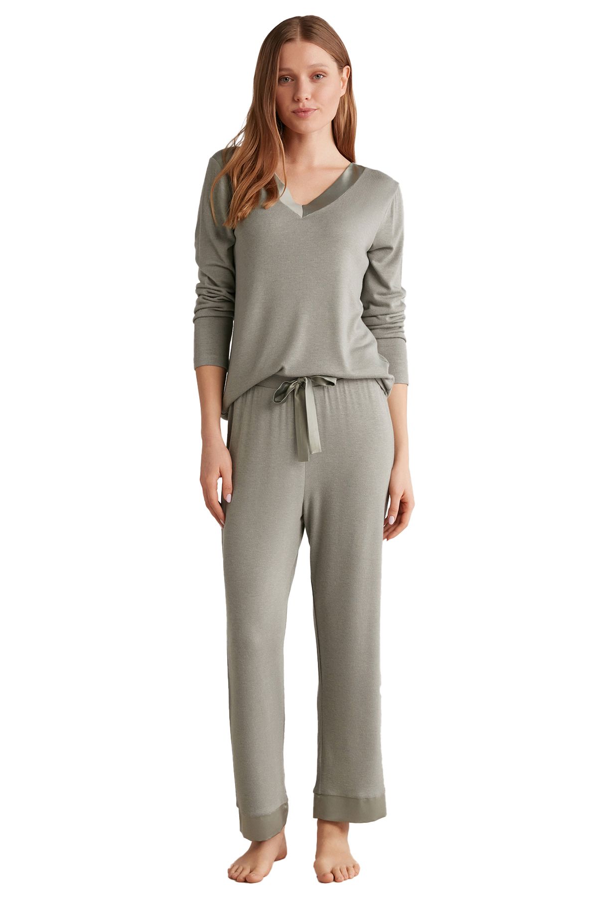 Catherines Pajama Set Green Standard Trendyol