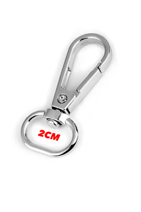 2 Cm Metal Çanta Askısı Istakoz Kanca Aksesuar 5 Adet Gümüş - Metal Aksesuar Image 0