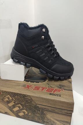 Unisex Siyah X6 Suya Soğuğa Dayanıklı Kışlık Trekking Uzun Bot Image 3