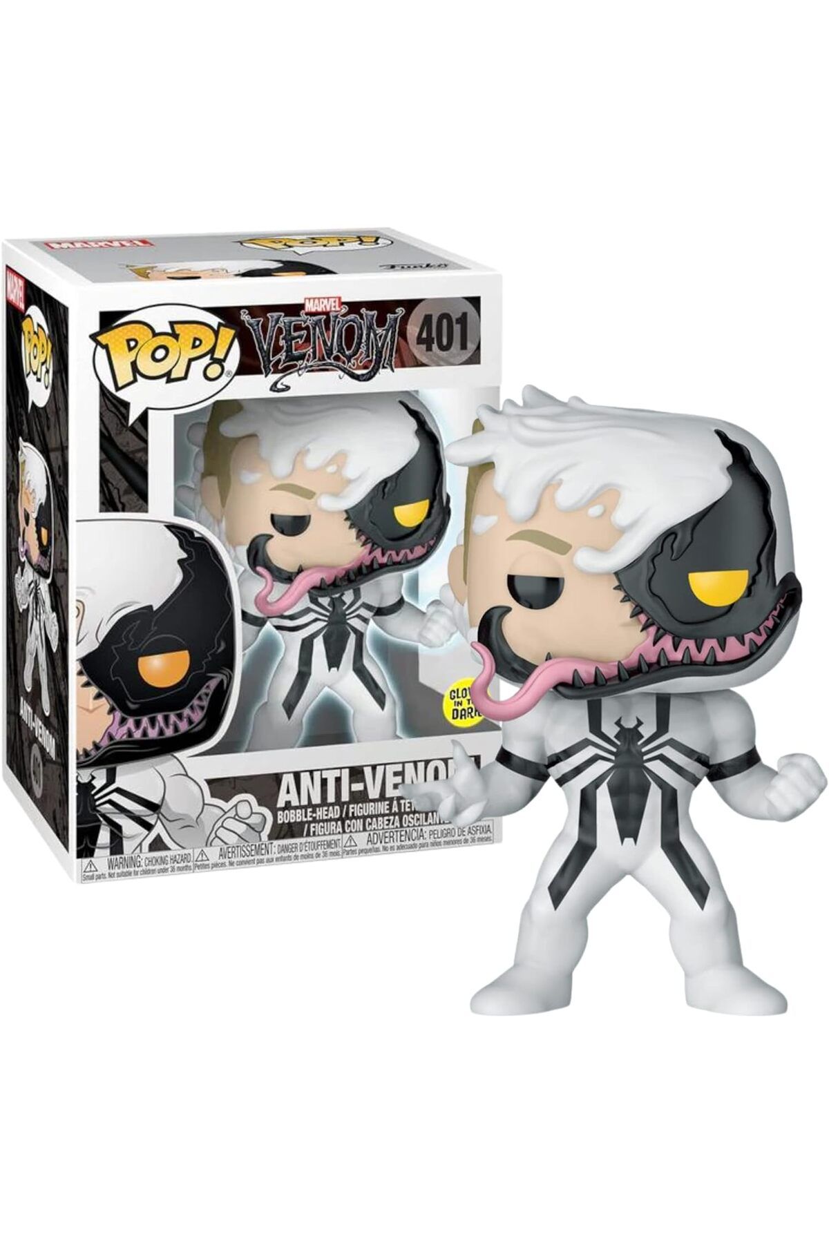 POP Marvel Anti Venom Eddie Brock Glows in the dark Vinil Fig r