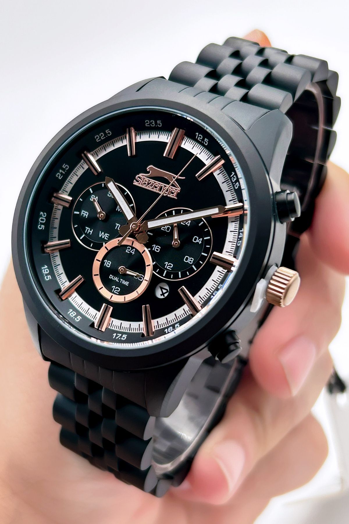 Slazenger black sale panther watch