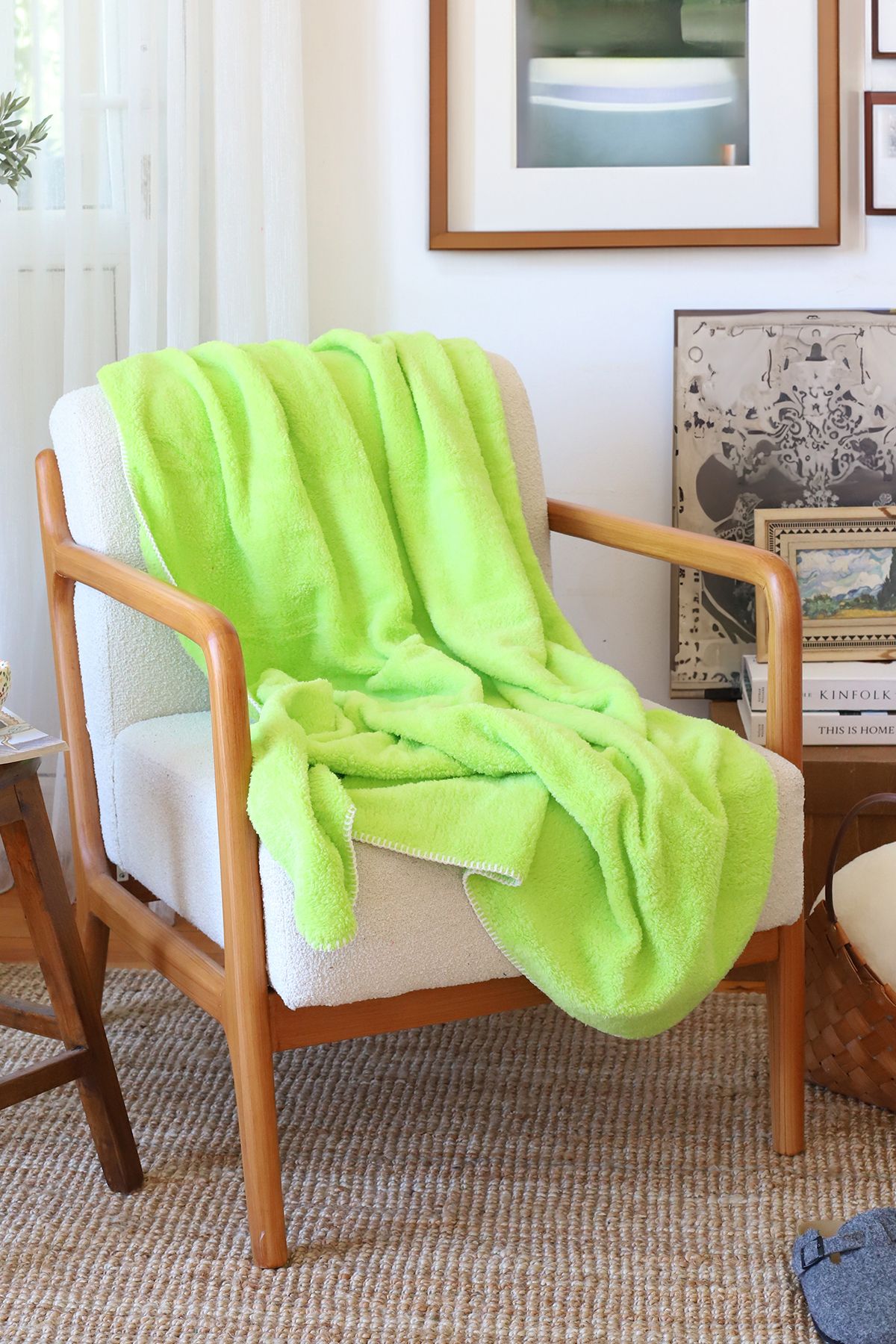 Pistachio hotsell green throw