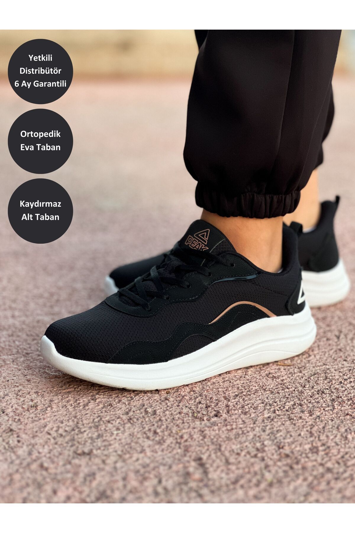 Womens black non slip tennis shoes on sale