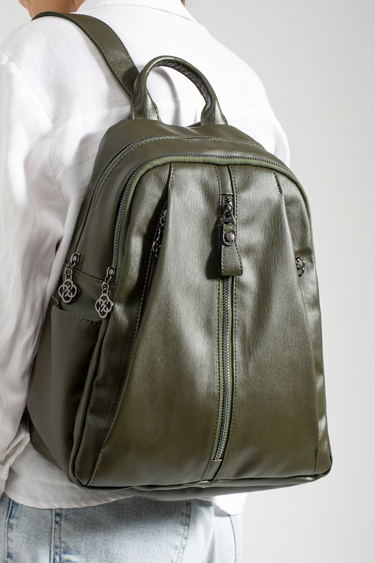 MEGA ANTA Women s Green Backpack Trendyol