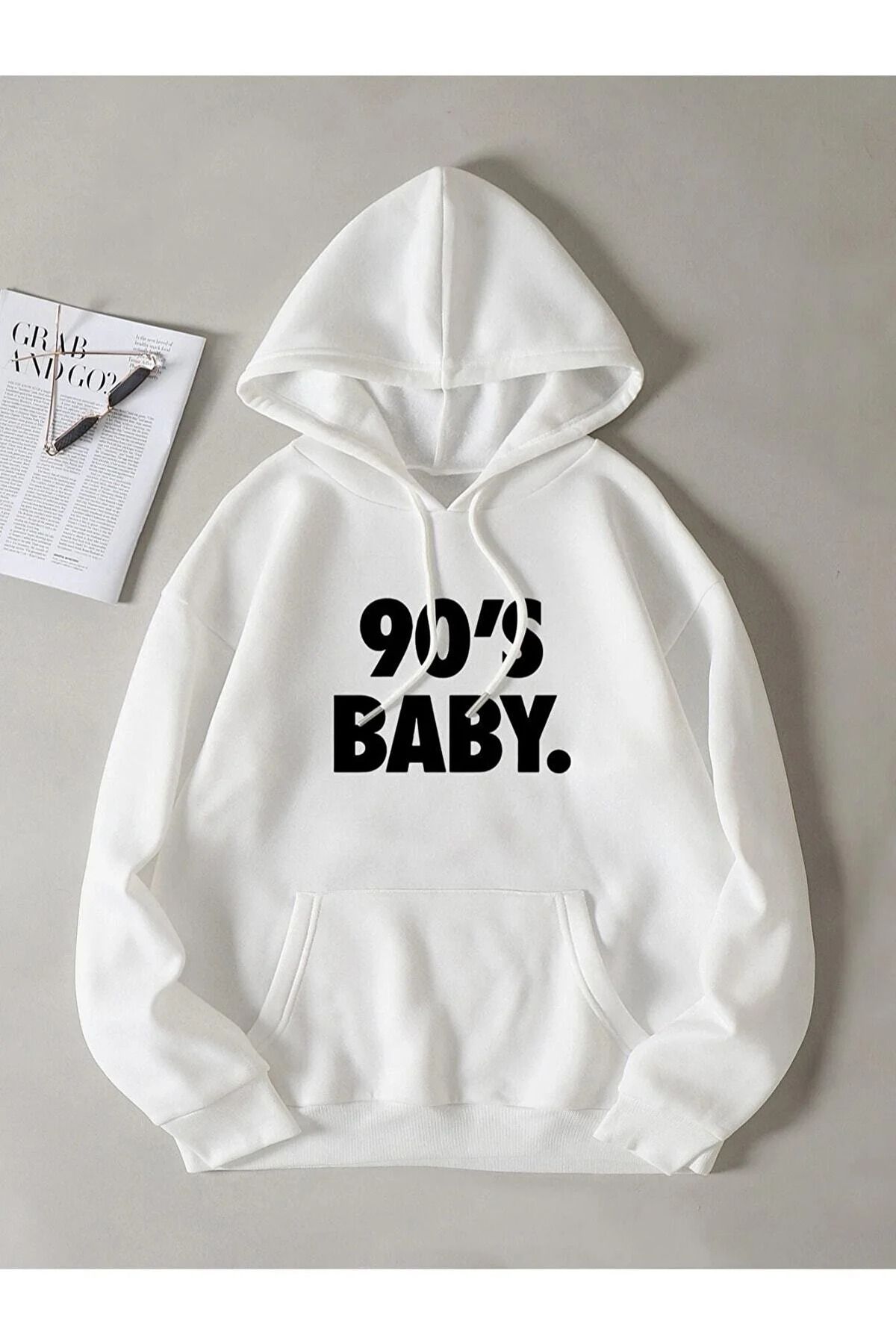 Baby white cheap hooded sweatshirt