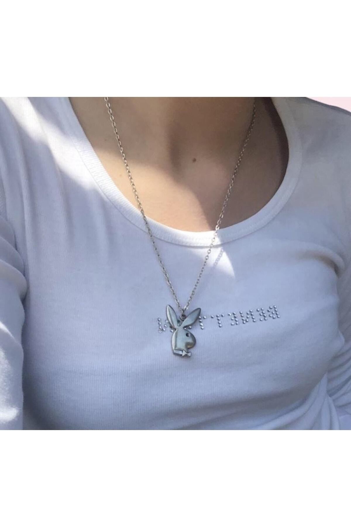 Playboy bunny outlet necklace silver