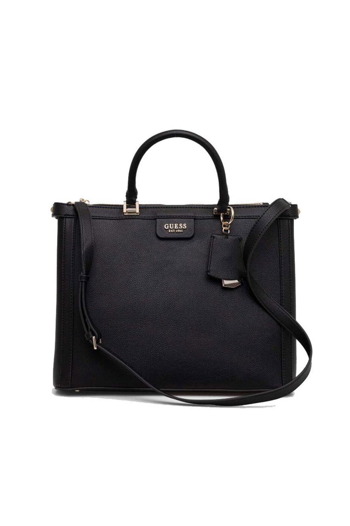 Guess Shoulder Bag Black Logo Trendyol