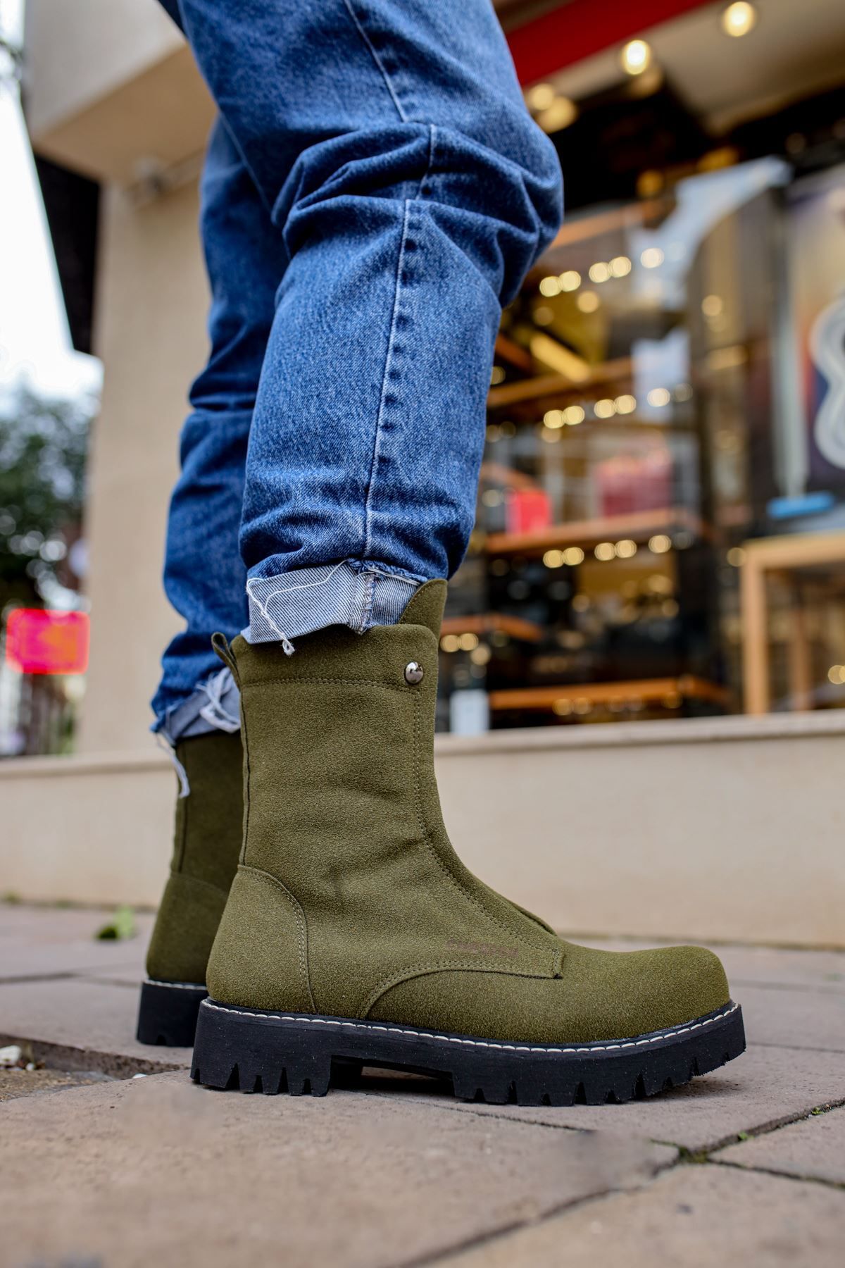 Black Sokak Blacksokak CH027 SST Quebec Men s Boots KHAKI Trendyol