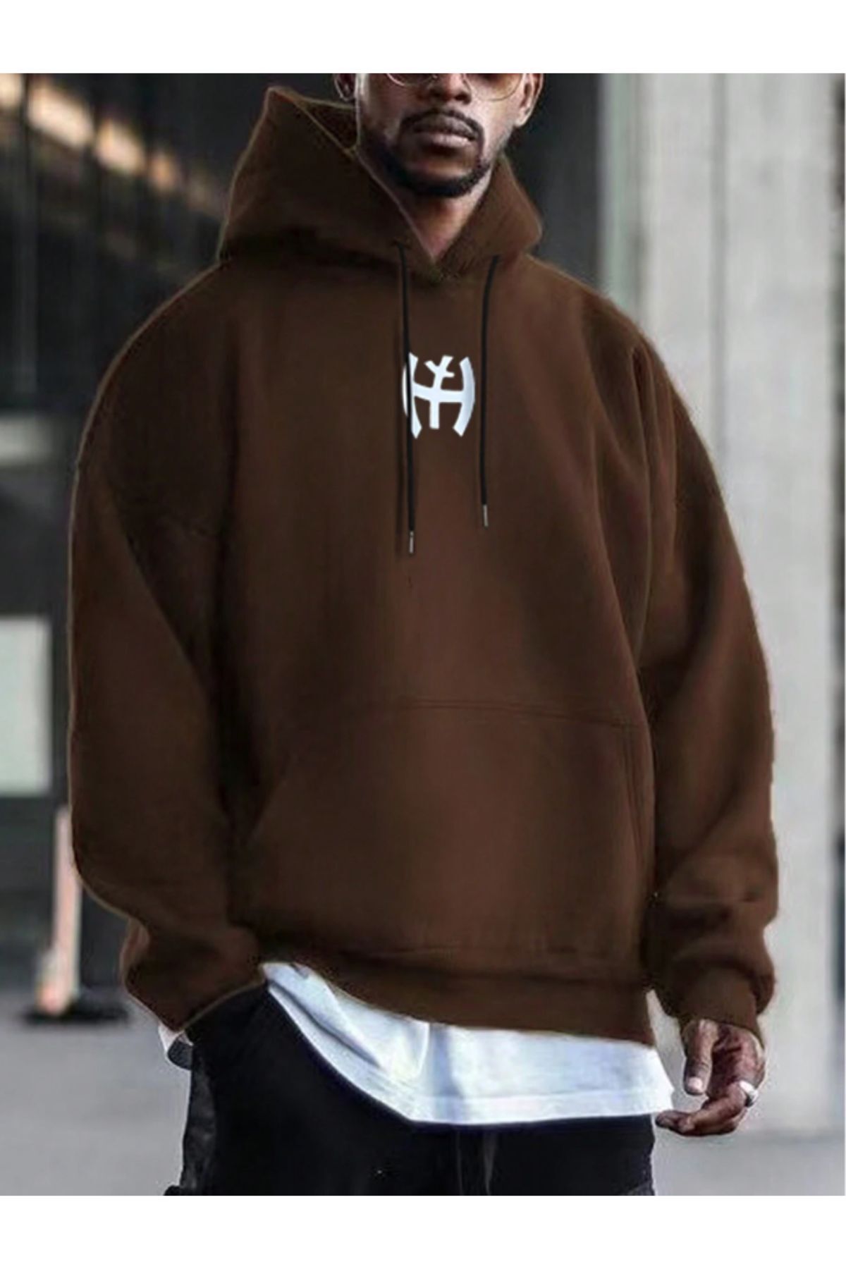 Dark brown shop hooded sweatshirt