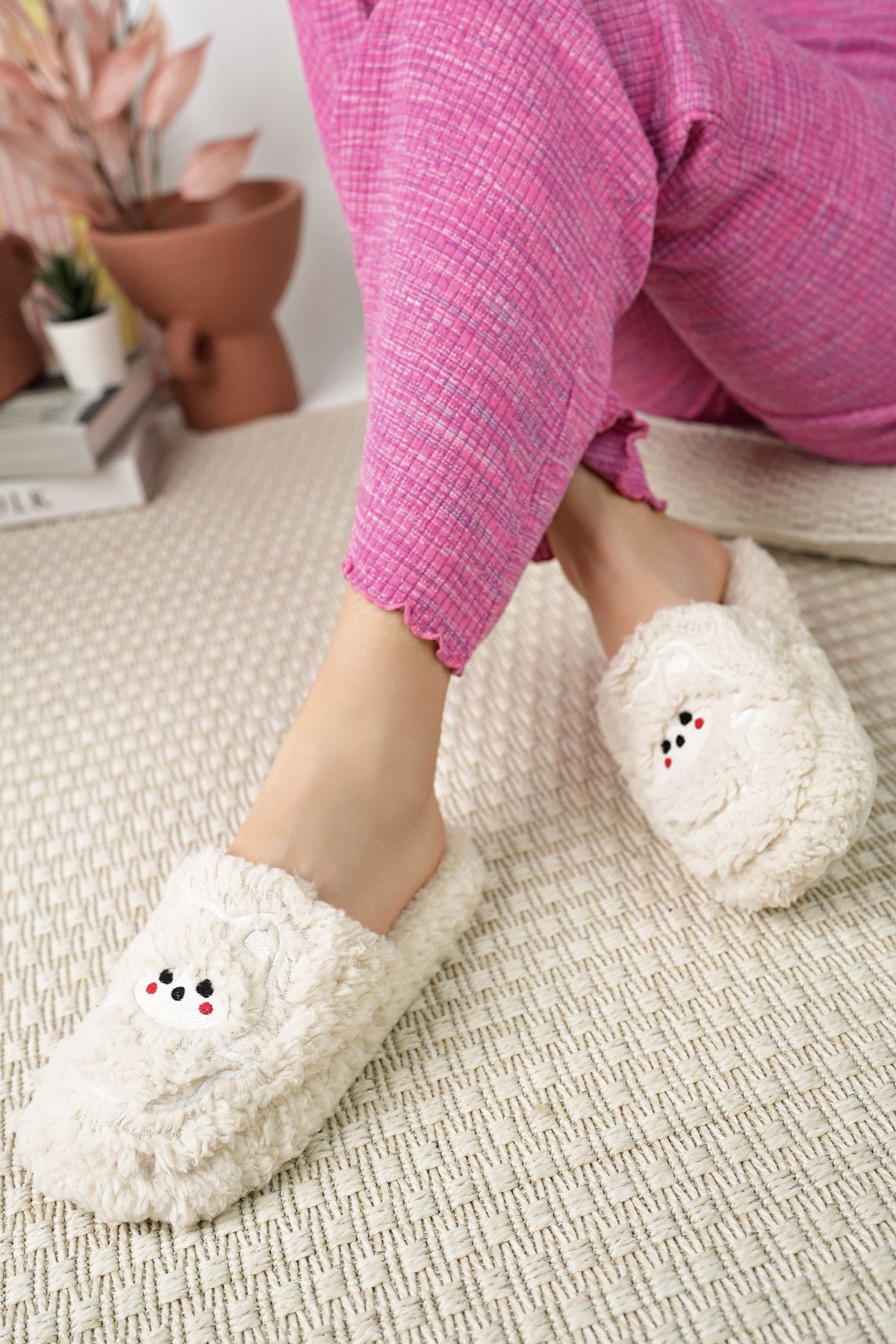 EDS Shoes Women s Daily Wearable Plush Fluffy House Boots House