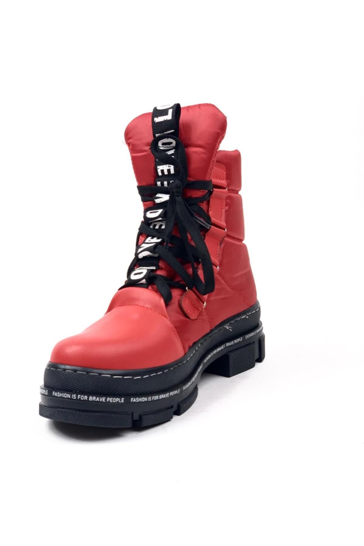 Red bottom on sale flat boots