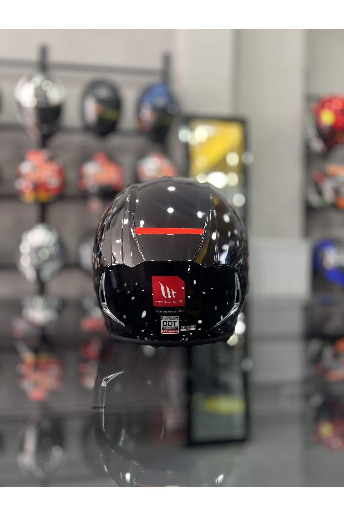 MT Helmets Revenge 2 Gloss Glossy Black Helmet with Transparent Visor -  Trendyol