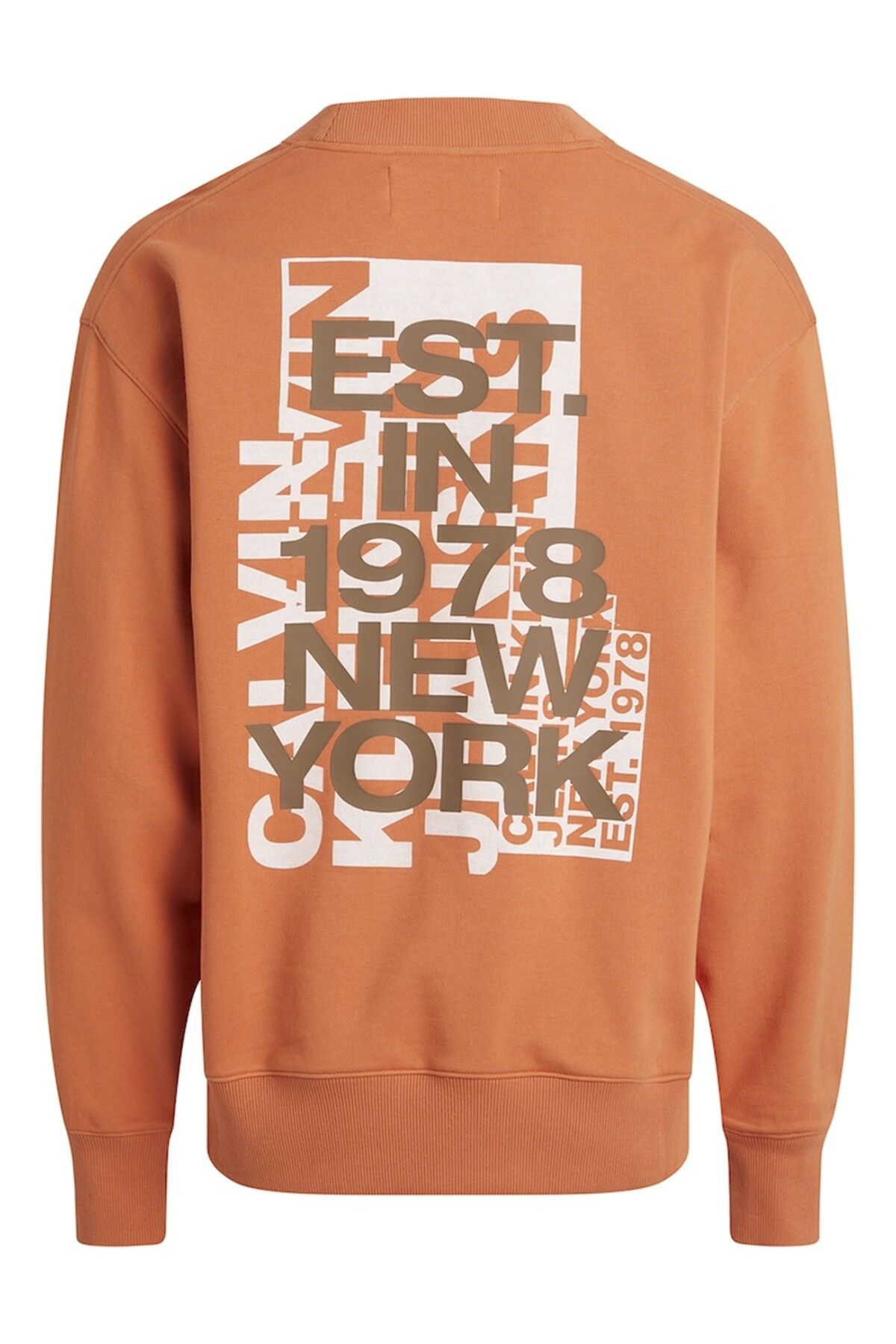 Orange calvin klein clearance sweatshirt
