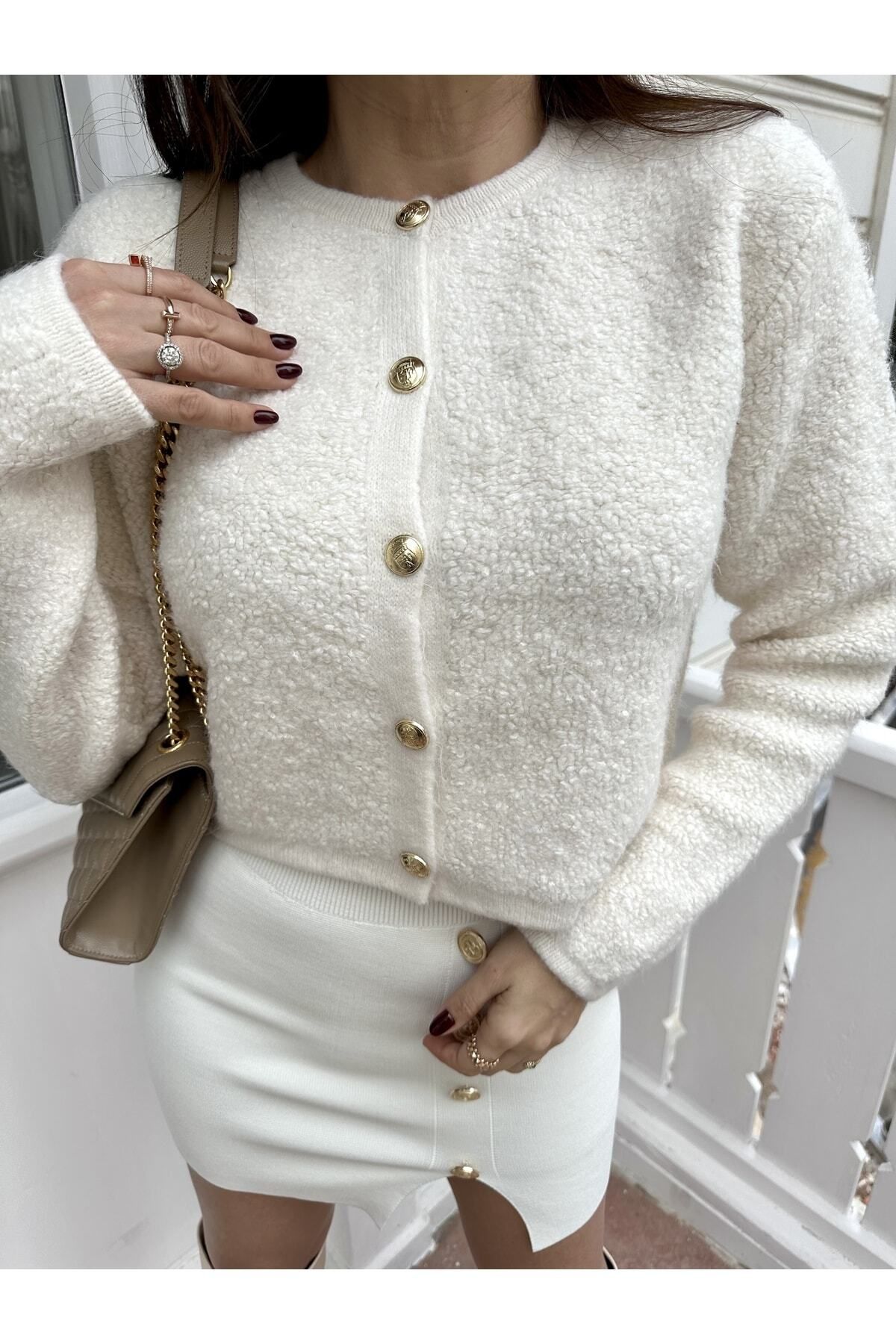 Gold color hotsell cardigan