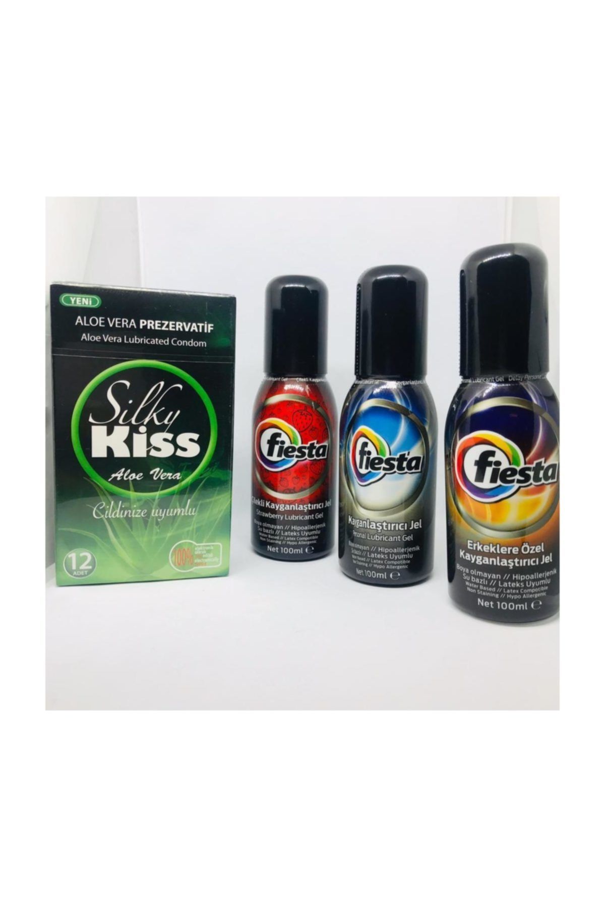Silky Kiss Aloe Vera 12'li Prezervatif+3'lü Kayganlaştırıcı Jel