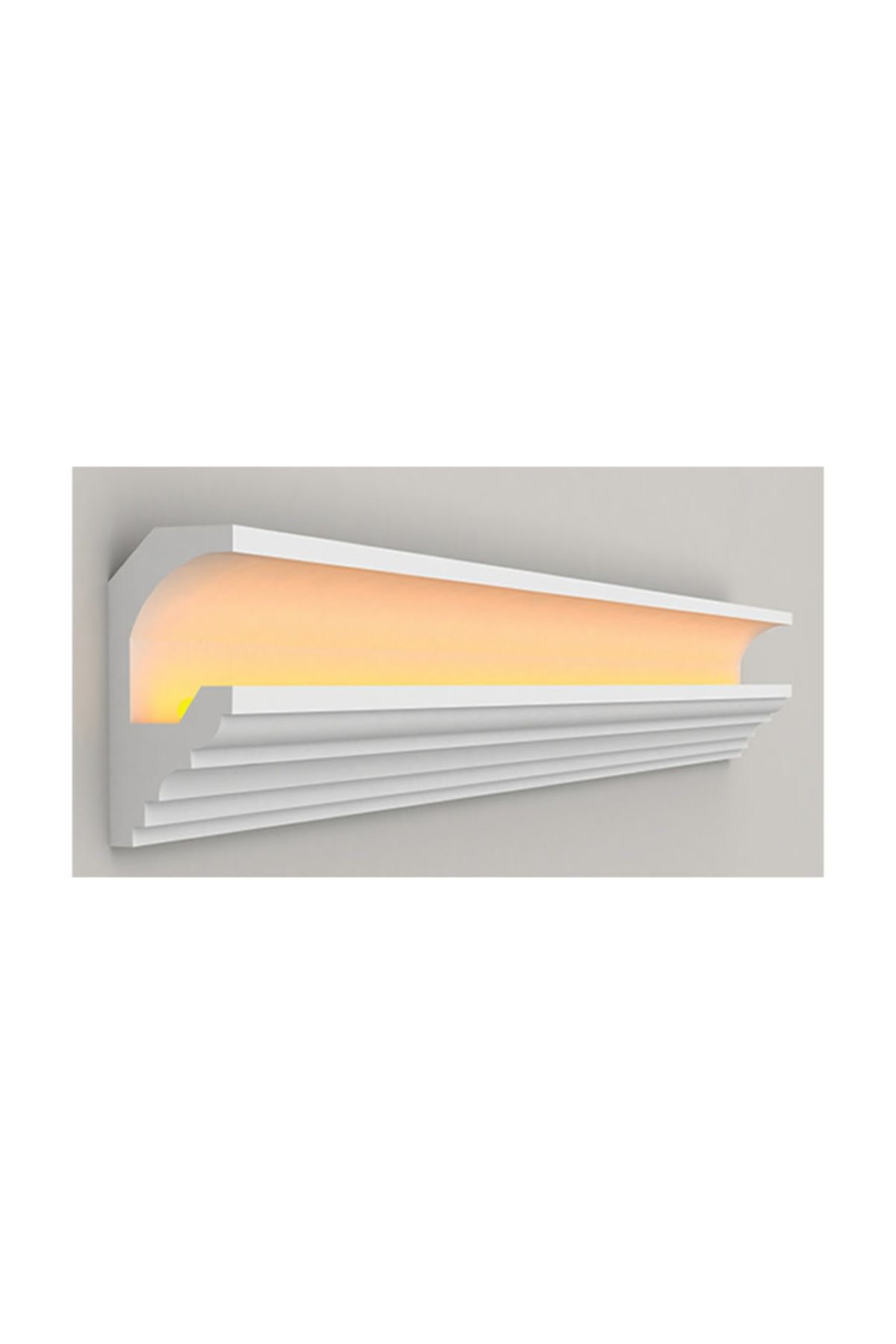 Polsis Pkg05 Strafor Gizli Led Işık Profili, 5'li Paket 10m