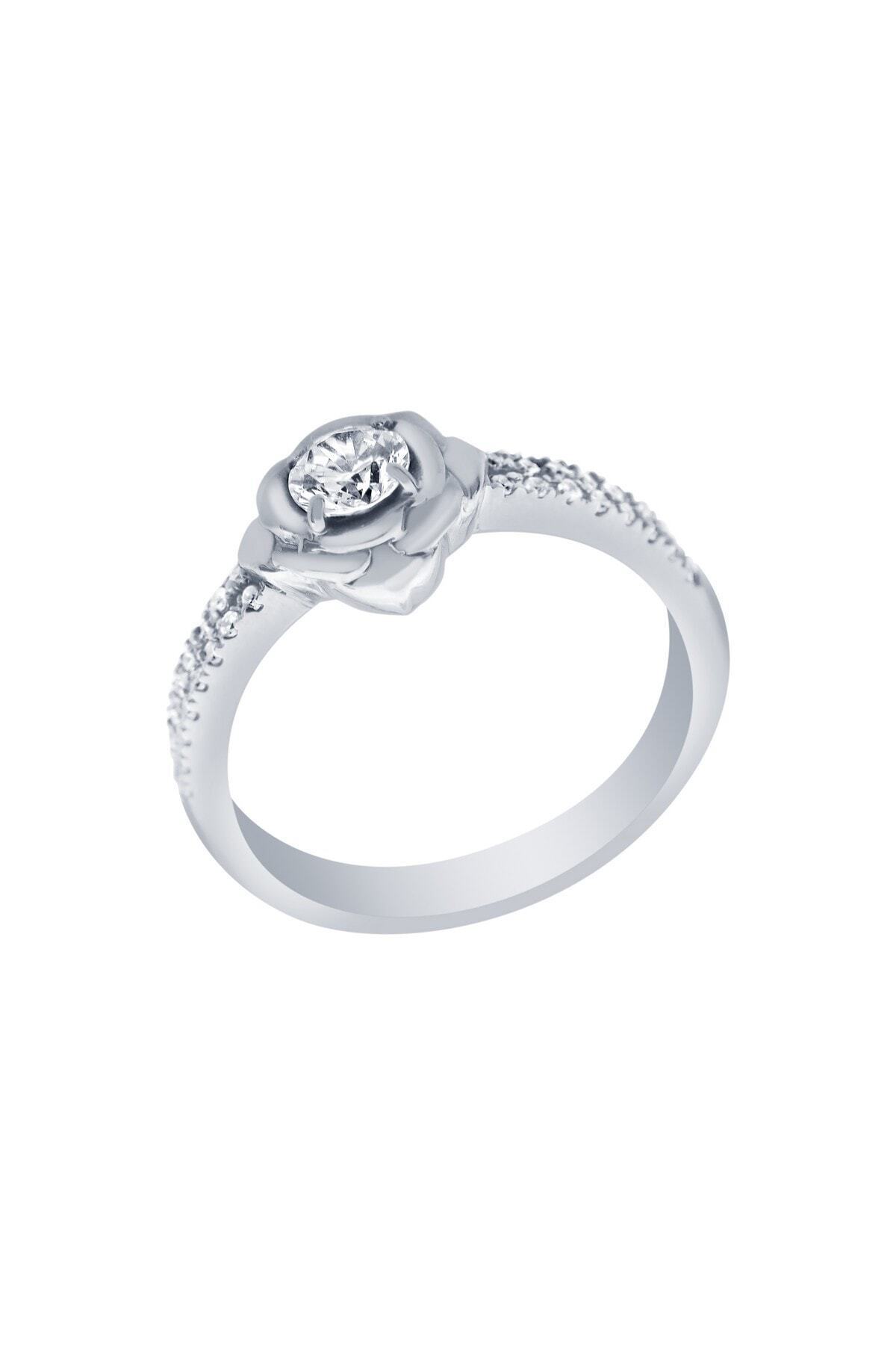 Diamond LineGülaylar Kadın Altın 14 Ayar Trend Yüzük 10132-27705