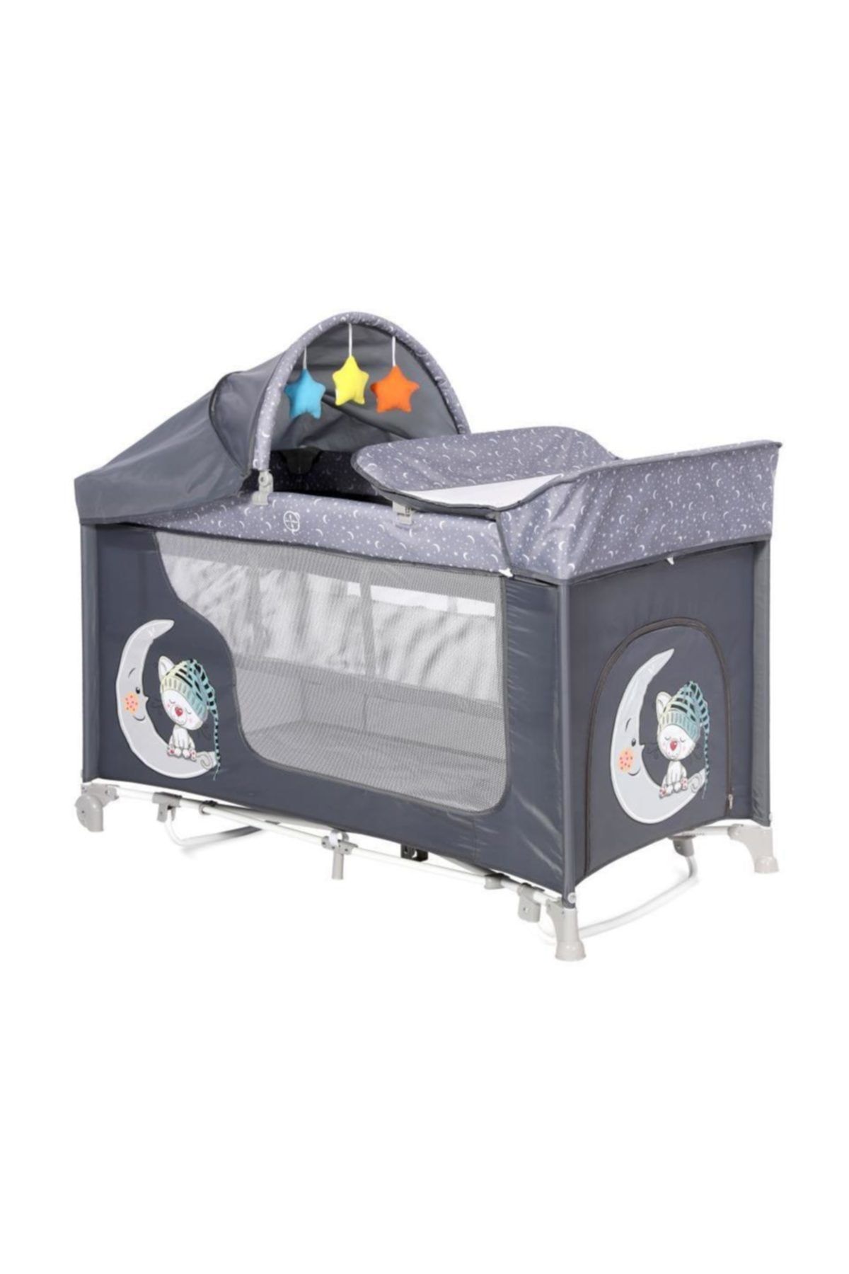lorelli moonlight park yatak besik grey cute moon fiyati yorumlari trendyol