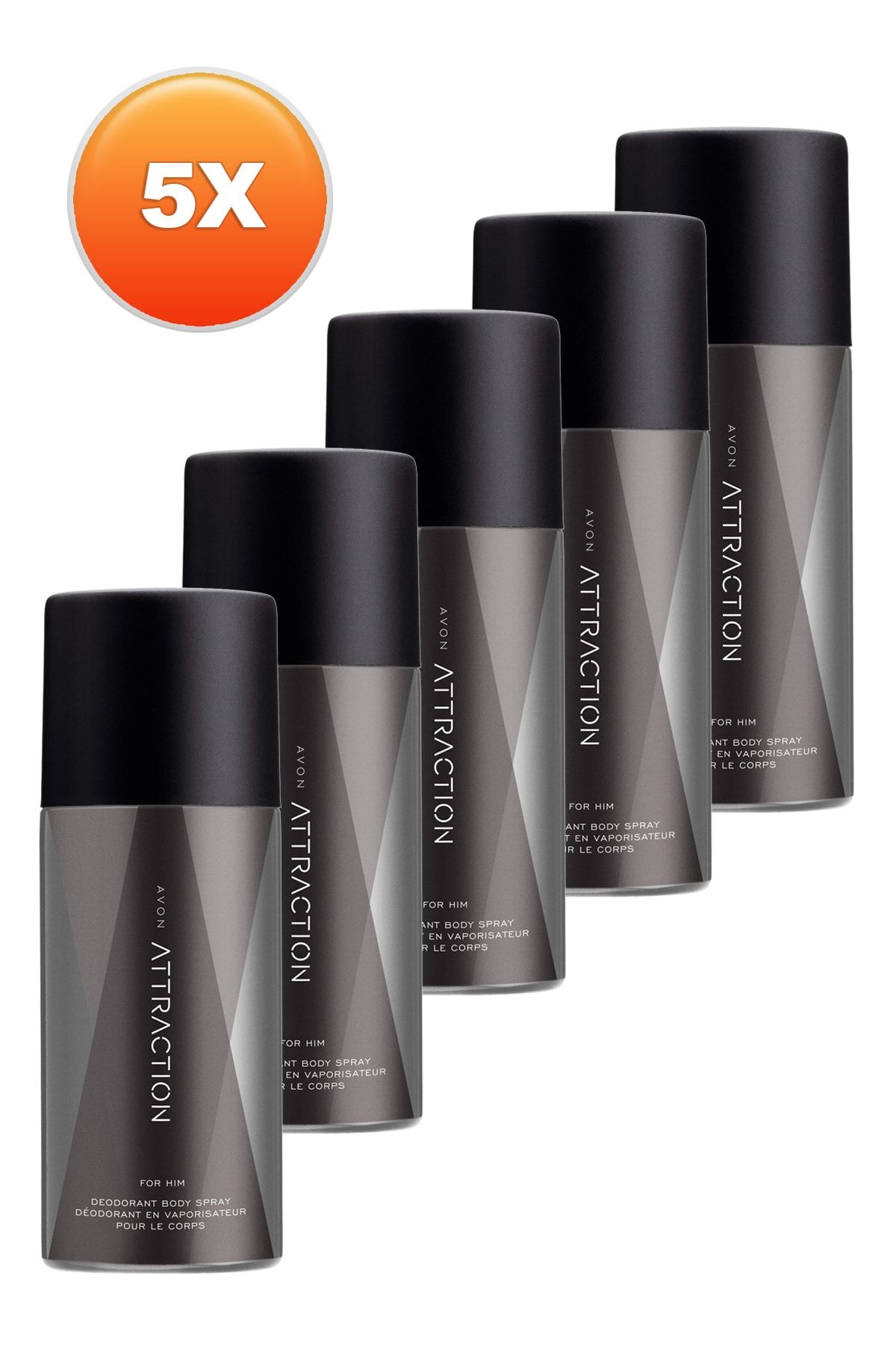 AVON Attraction Erkek Deodorant 5'li Set 5050000101318