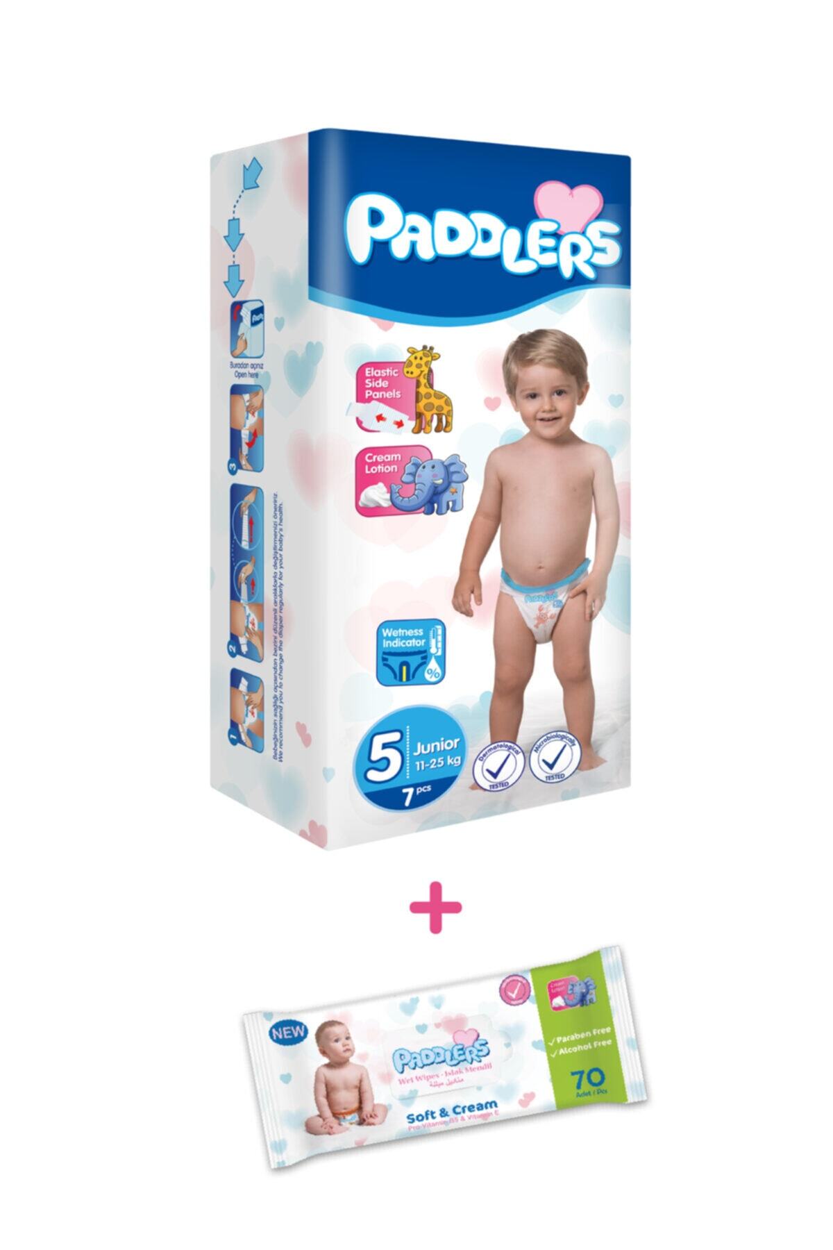 Paddlers 1+1 Deneme Set- Bebek Bezi (junior) + Islak Mendil